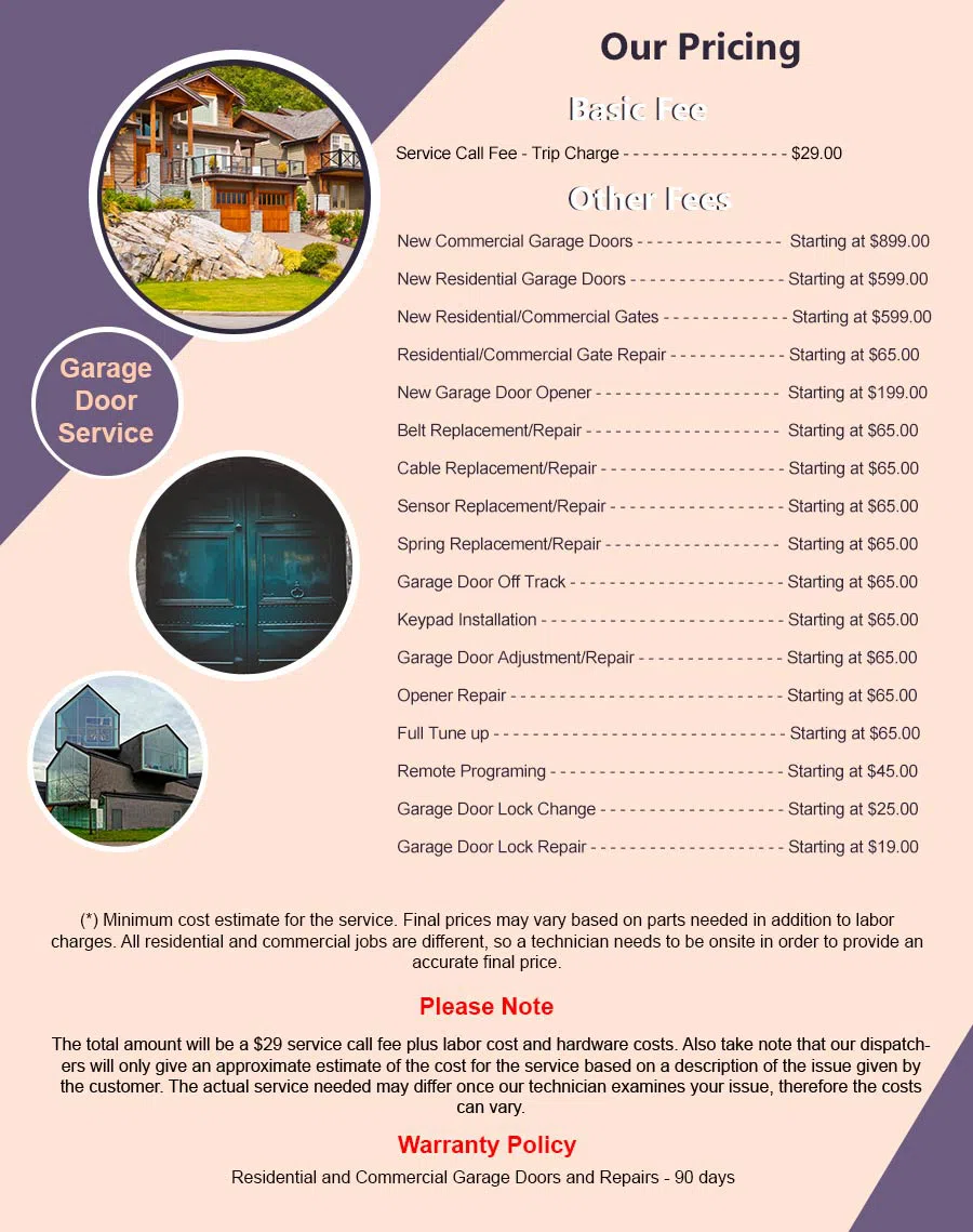 Community Garage Door Service Los Angeles, CA 323-703-1420